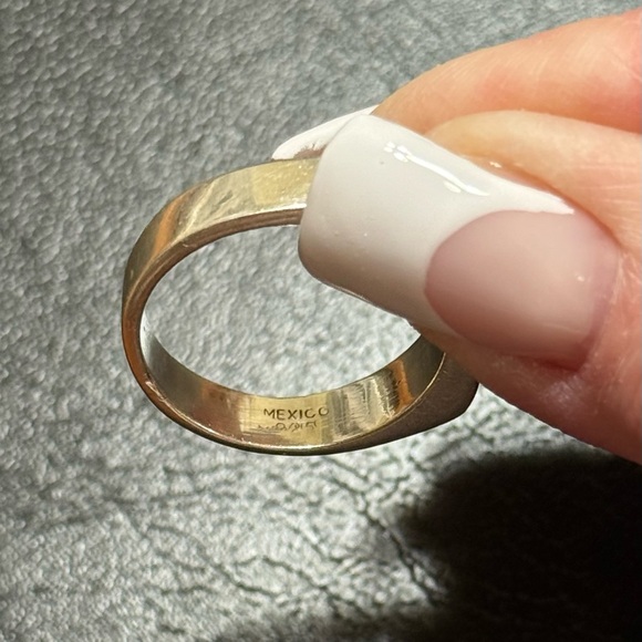 Sterling Silver Ring Size 10 Unisex Vintage 90s - Picture 4 of 5